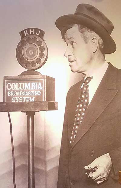 Will Rogers at the microphone in the 1930s (photos by Ken Weyand)