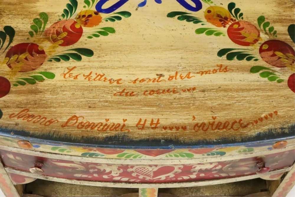 writing Detail Writing on cabinet