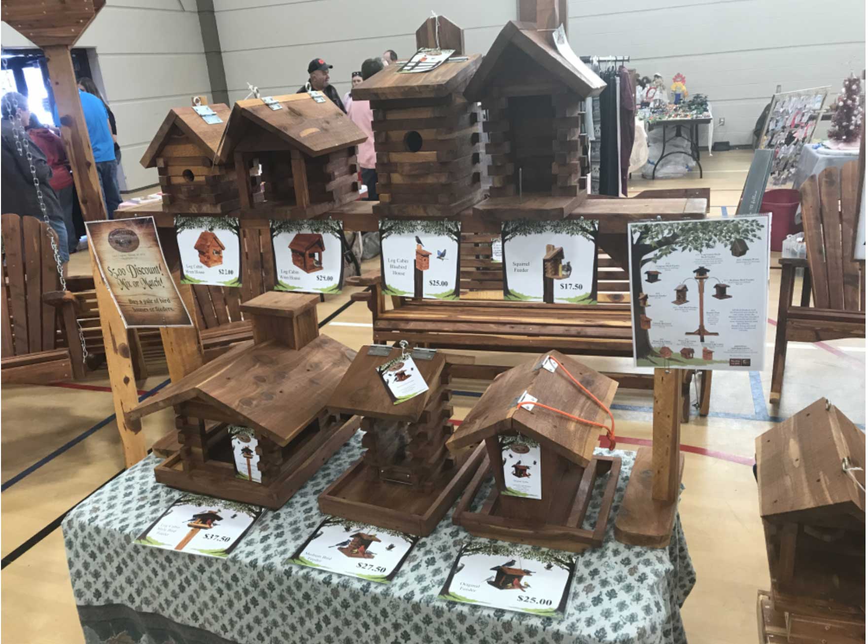 Flea market image of bird houses