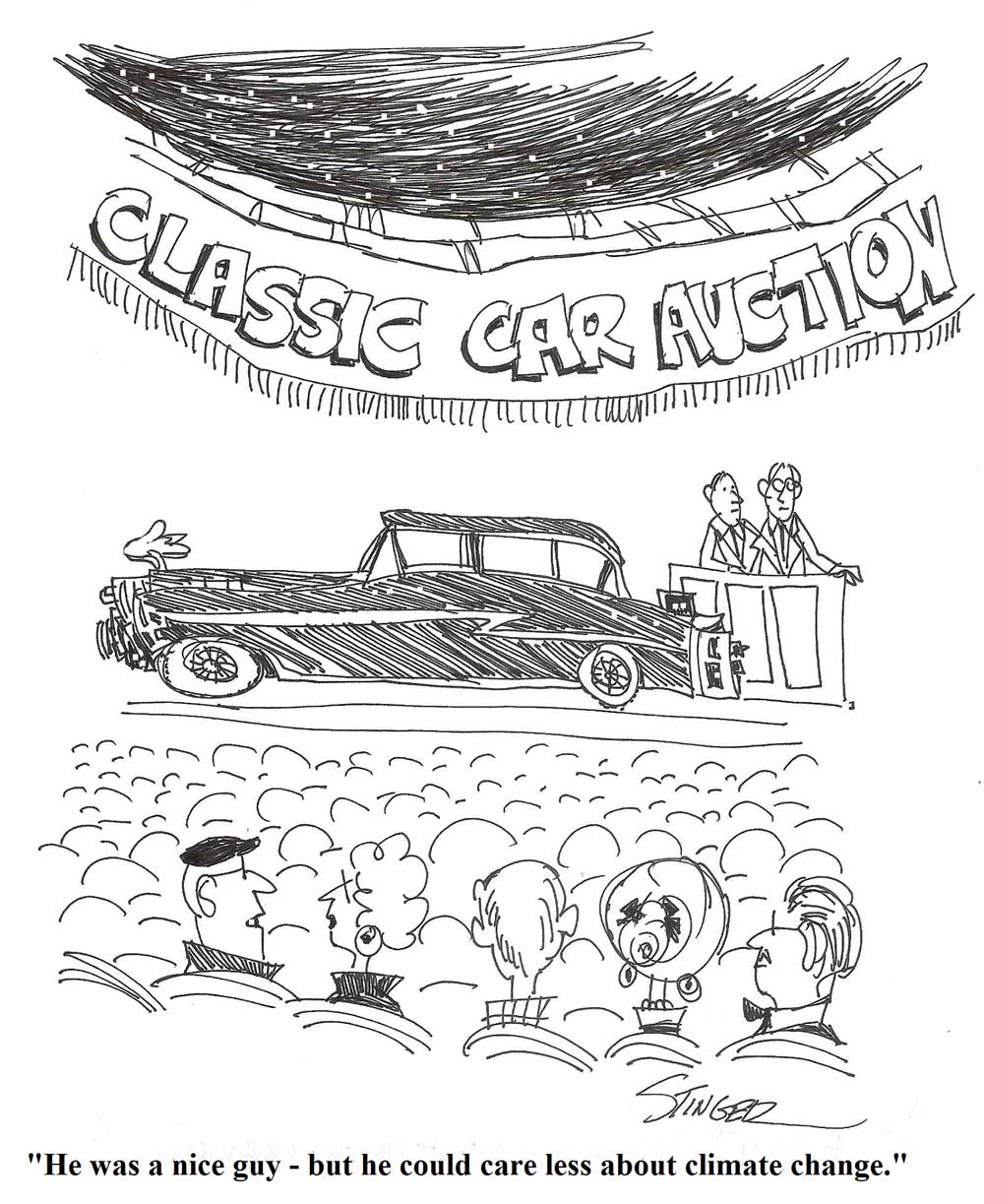 Classic Car Auction Cartoon