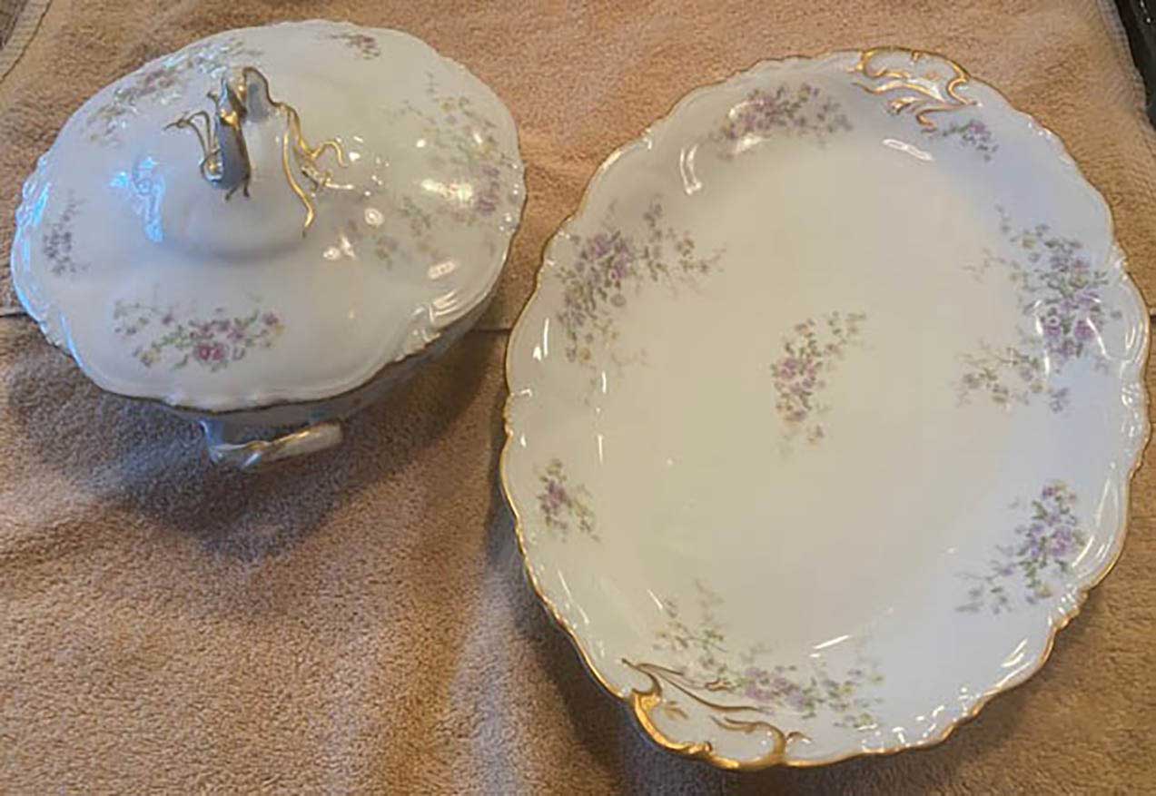 Serving bowl and Platter