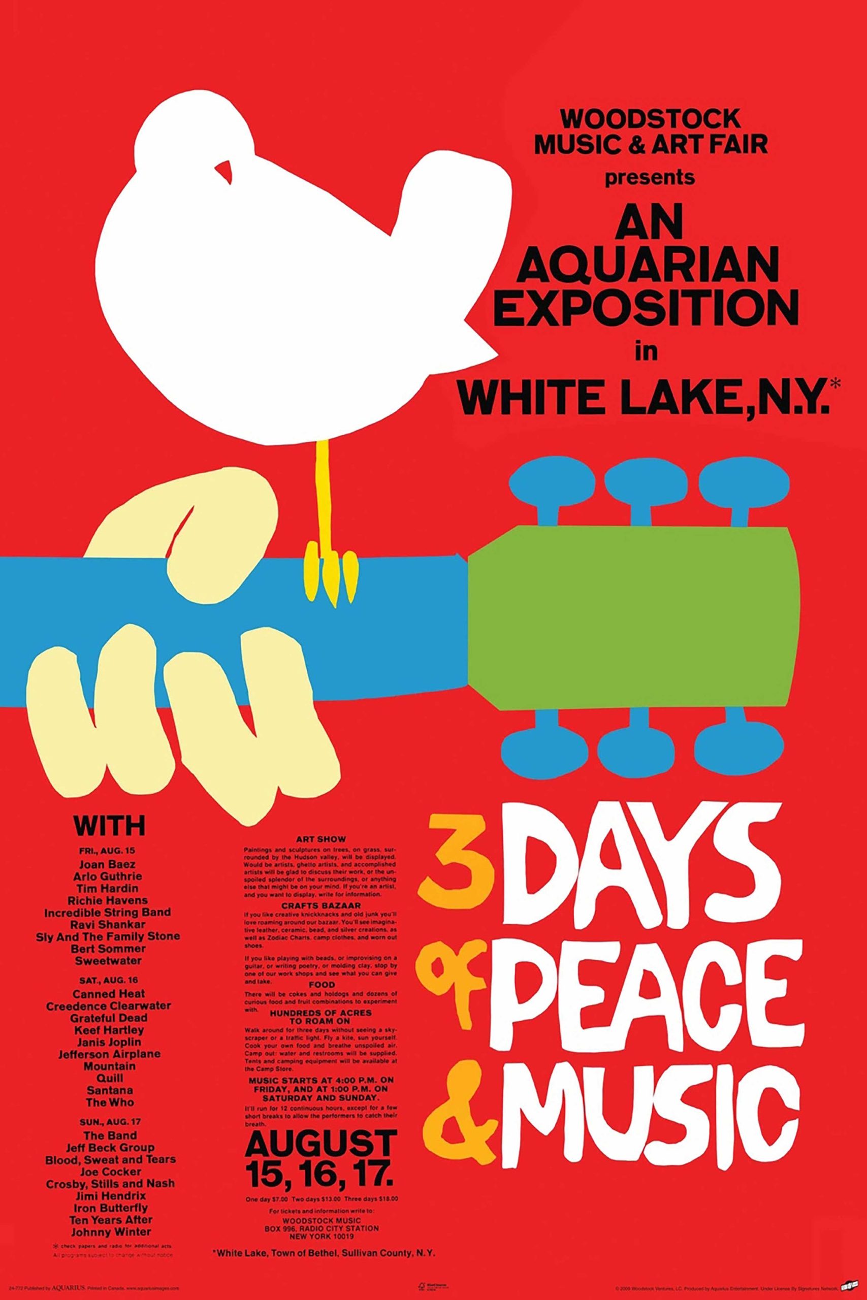 Woodstock concert poster