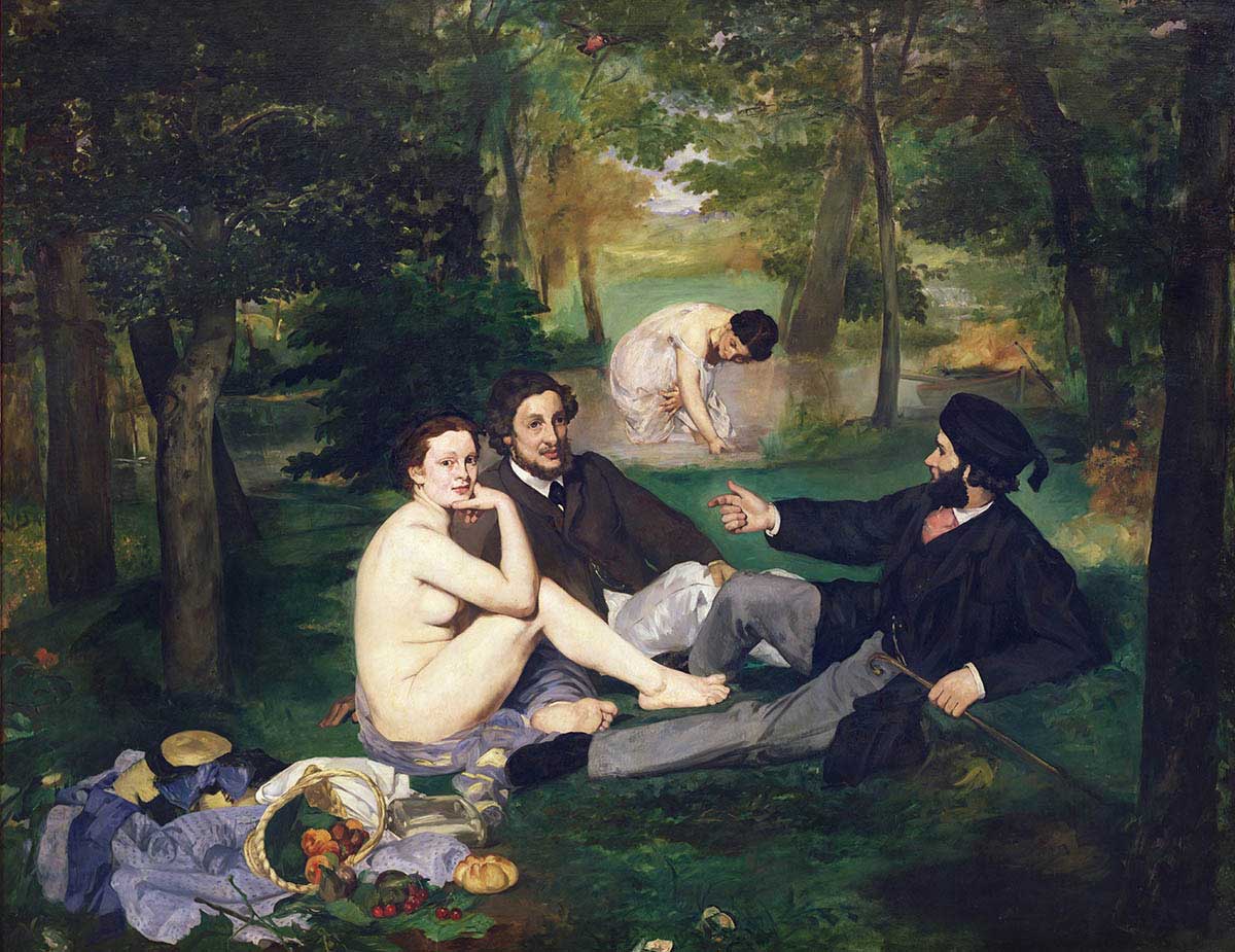  Portrayed the picnic as a hedonistic activity