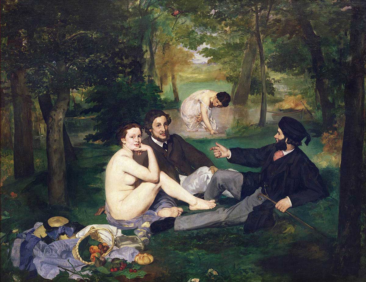 Portrayed the picnic as a hedonistic activity