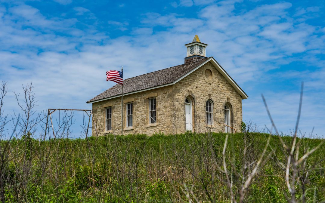 cover: Lower Fox Creek Schoolhouse, built in the late 1800s