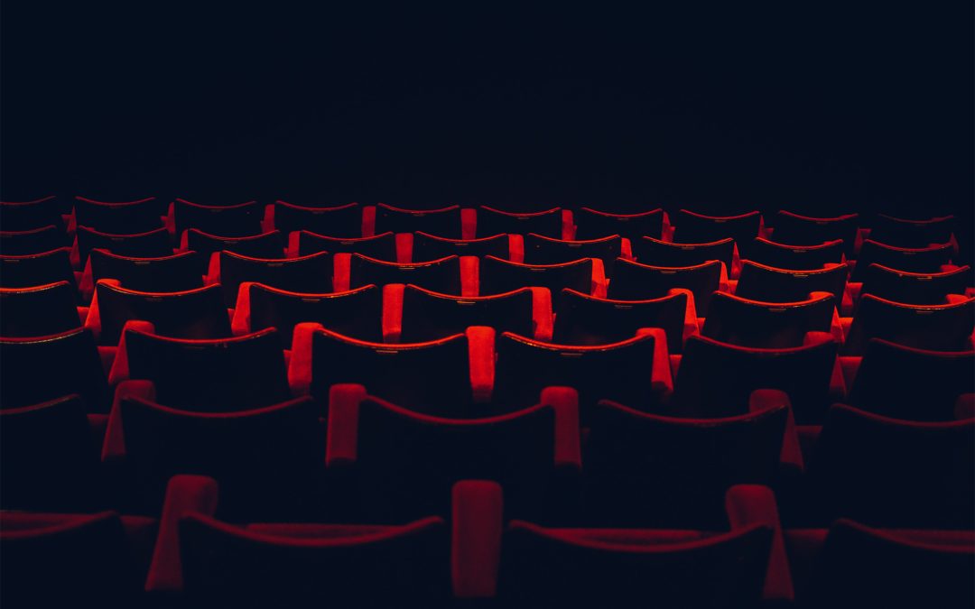 Red velvet seat in vintage theatre