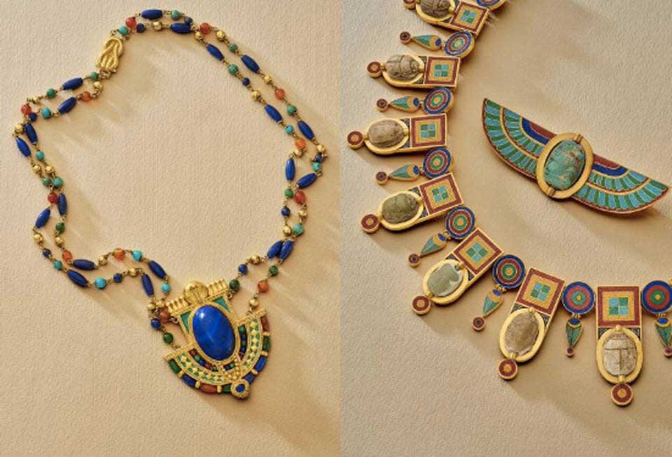 dazzling collection of Egyptian-inspired jewelry