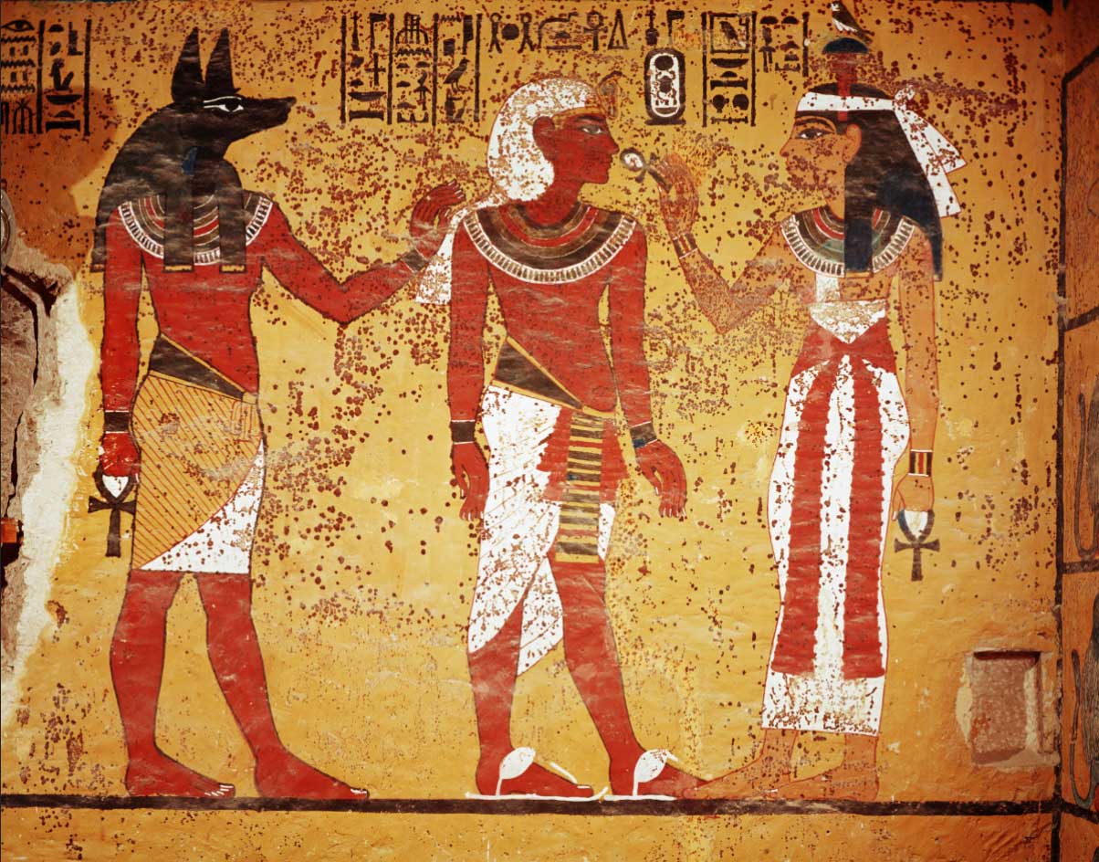south wall of the burial chamber of Tutankhamun