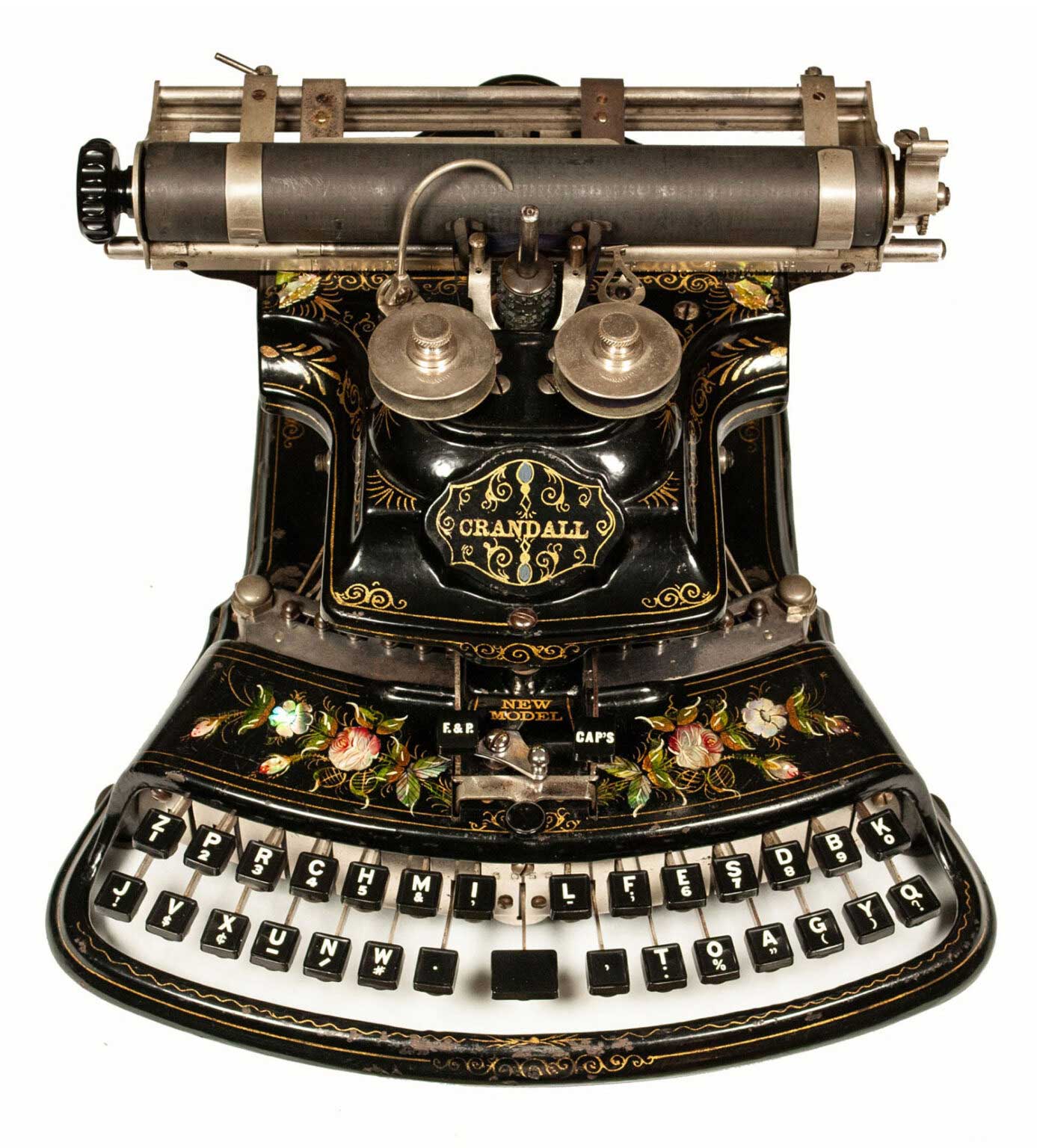 A Crandall New Model typewriter from 1887