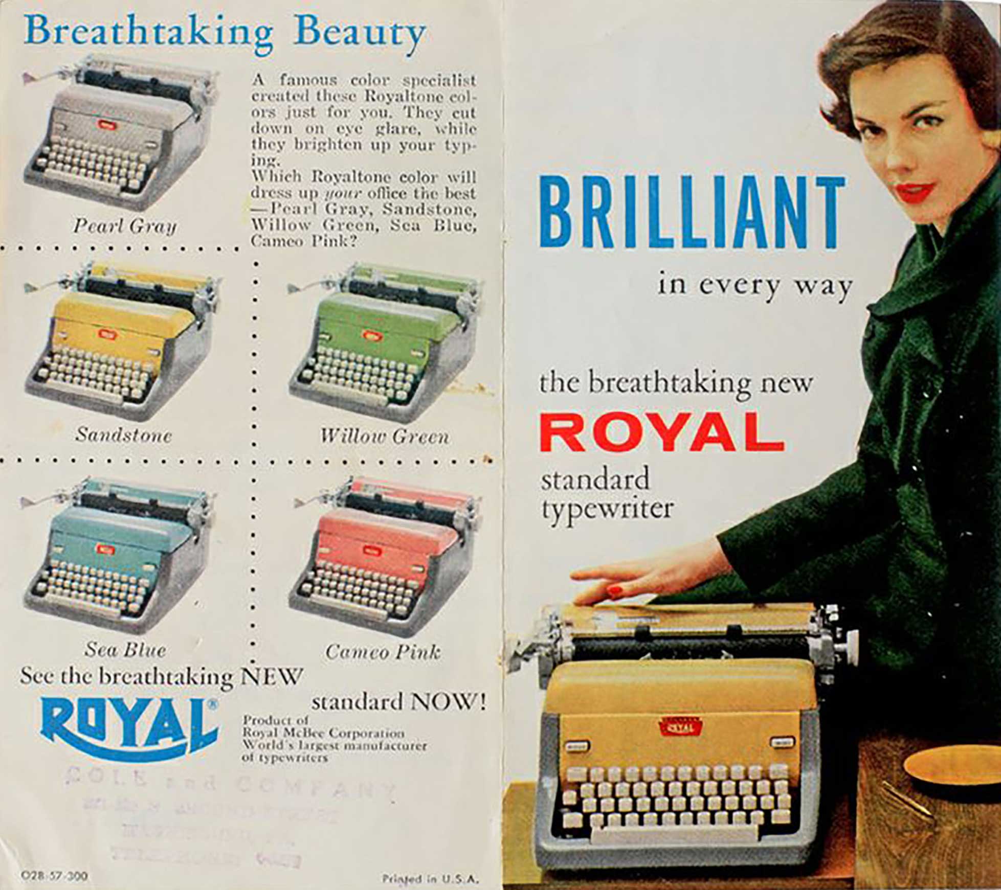Royal standard typewriter