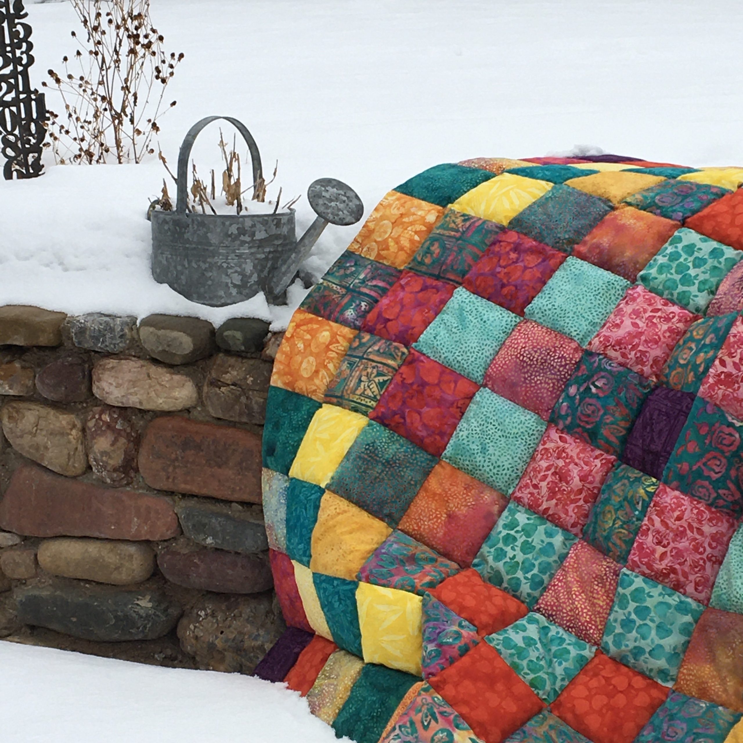 Detail of Seven Sisters quilt