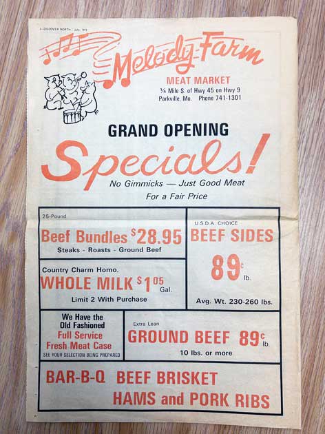 Meat prices have gone up a bit since 1973!