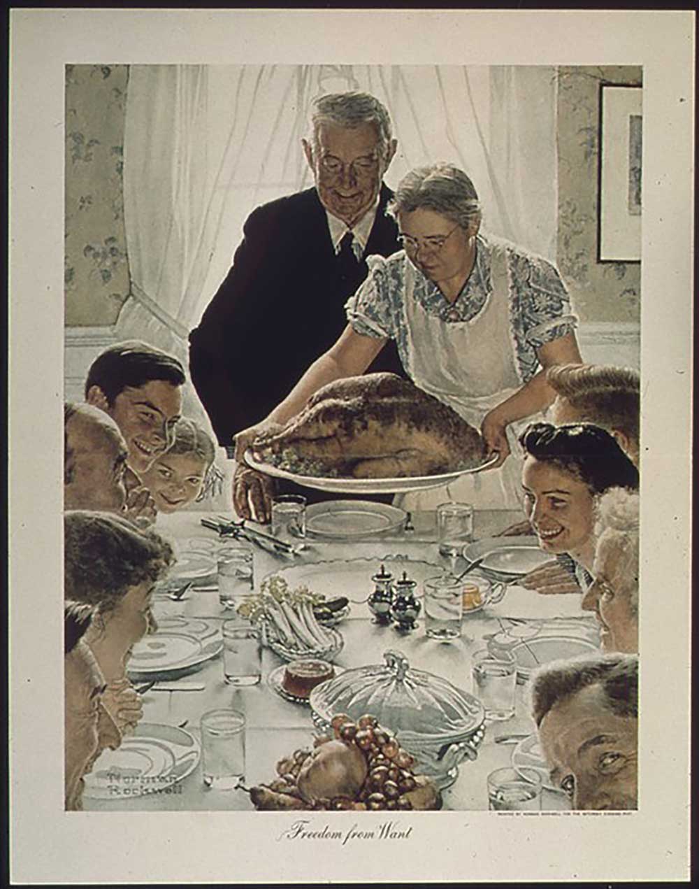 Norman Rockwell’s “Freedom From Want”