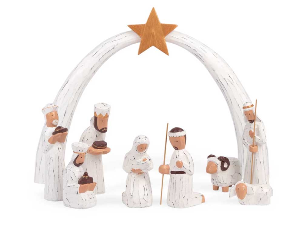 Albesia Wood Nativity