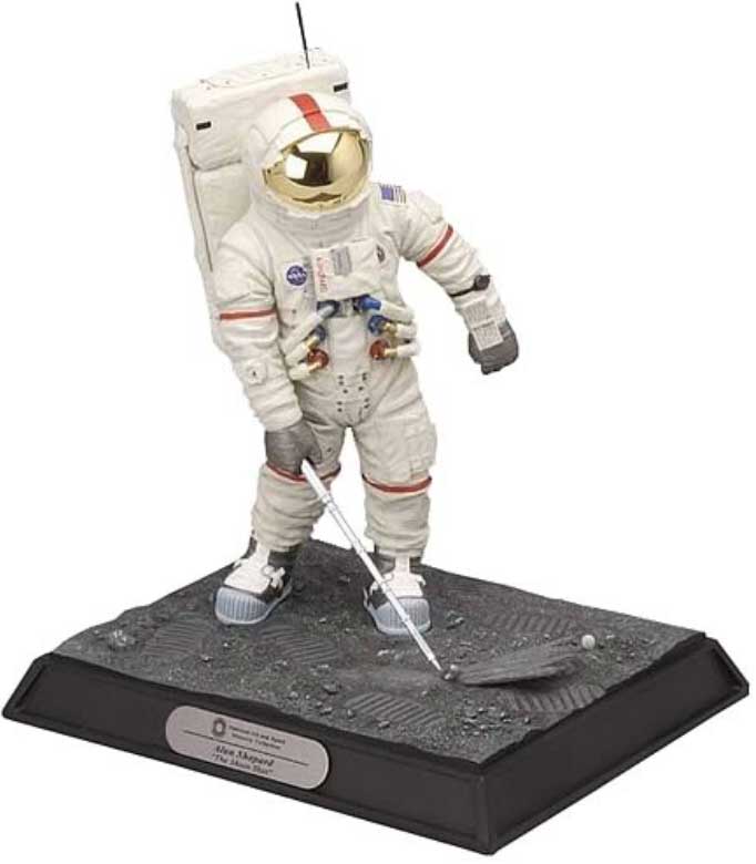 Alan Shepard moon shot statue
