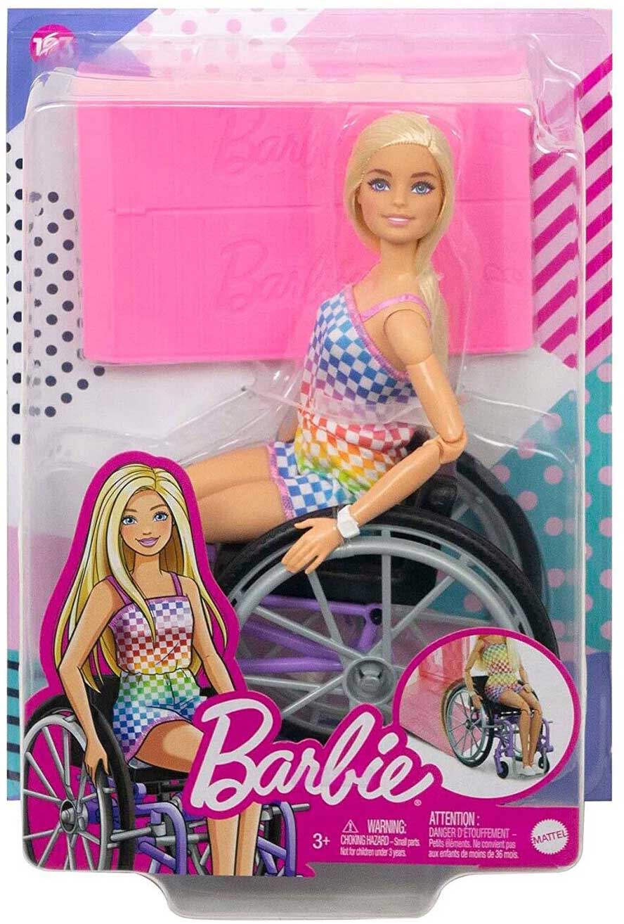Barbie Fashionista line included differently abled doll