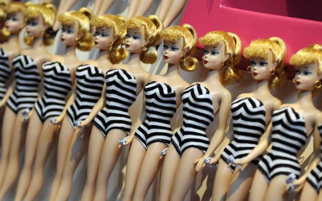 Barbie, seen here in her original design