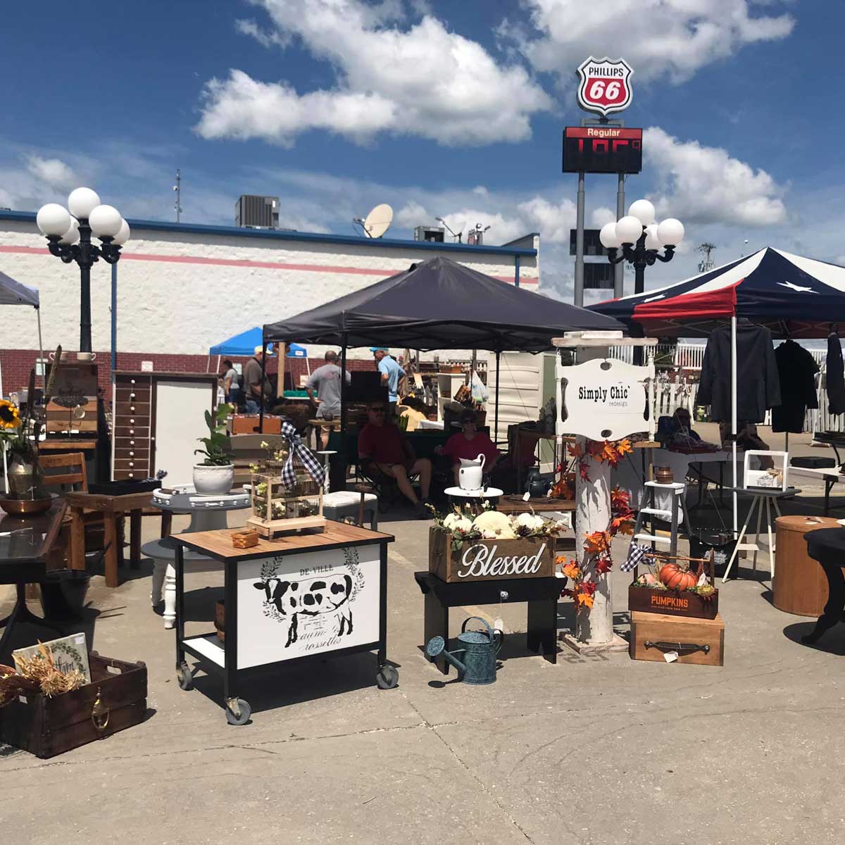 Summer flea markets begin at Jesse James & Rusty Chandelier