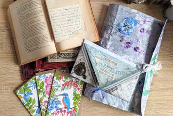 small_JunkJournals collecting books old stack of books