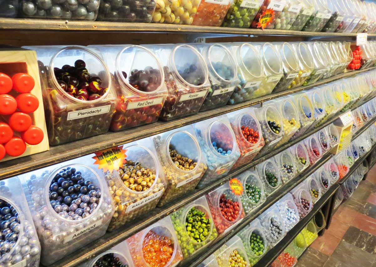 marbles at Moon Marbe Co