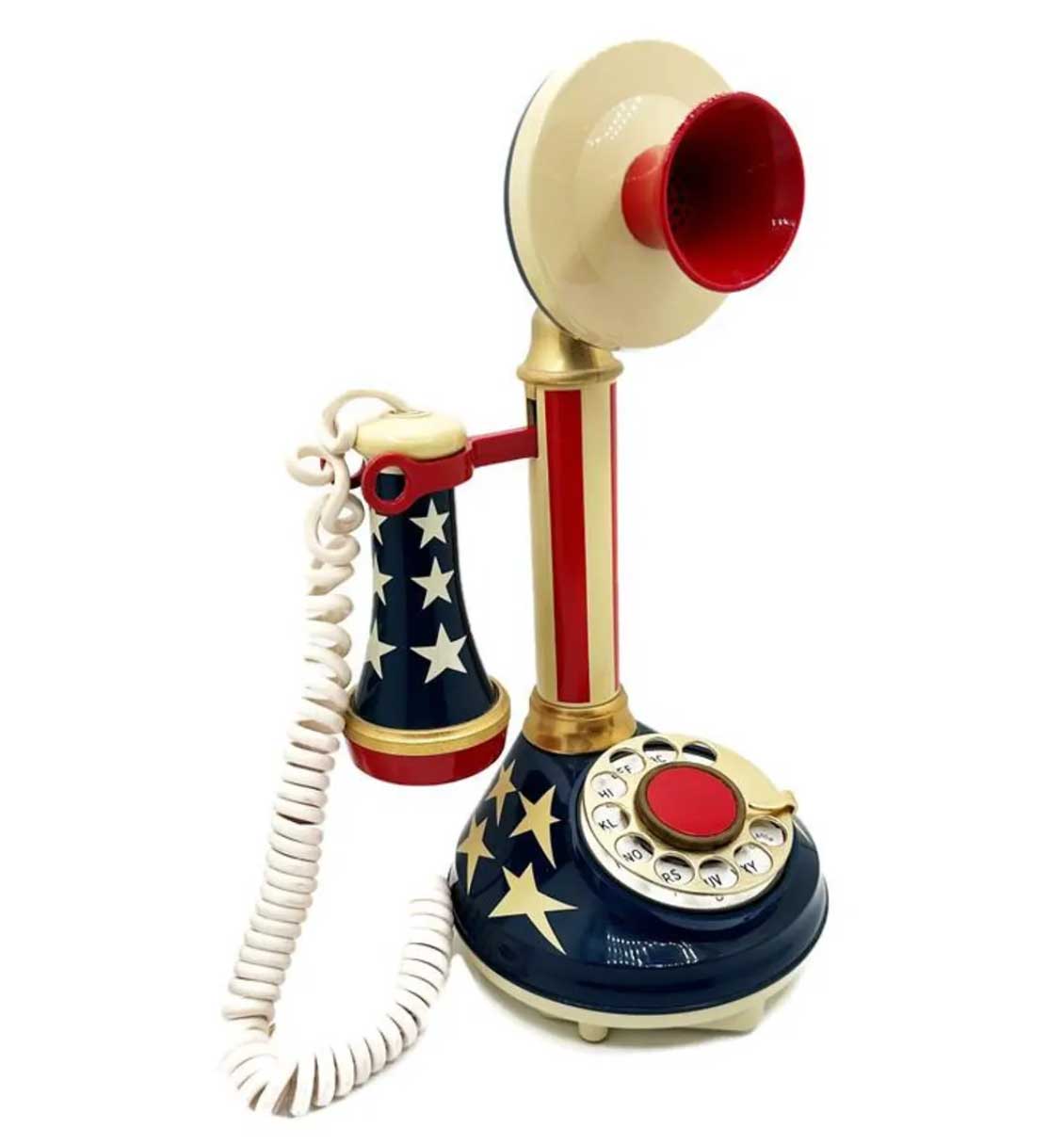 patriotic-themed telephones