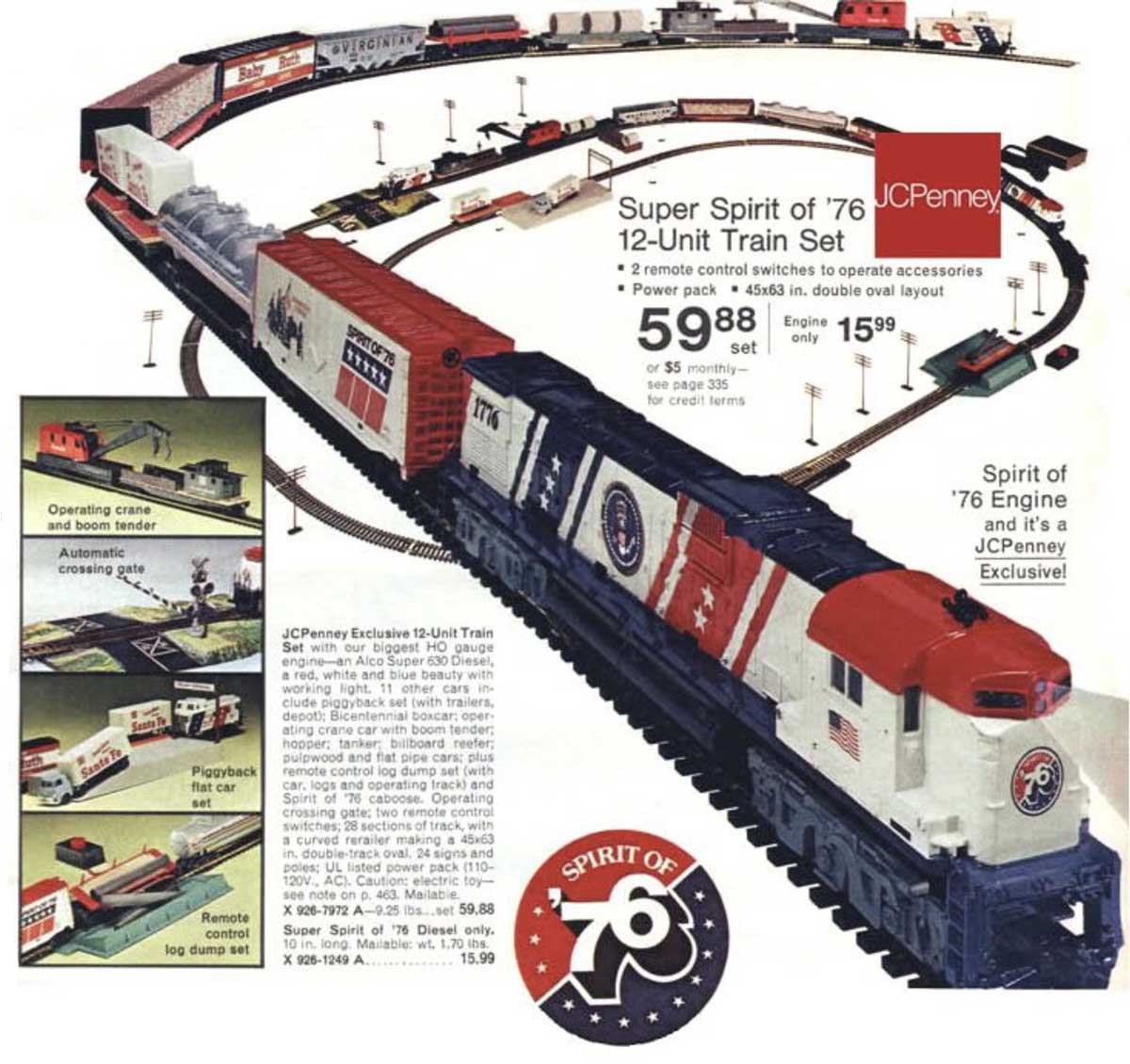 A Spirit of ’76 train set